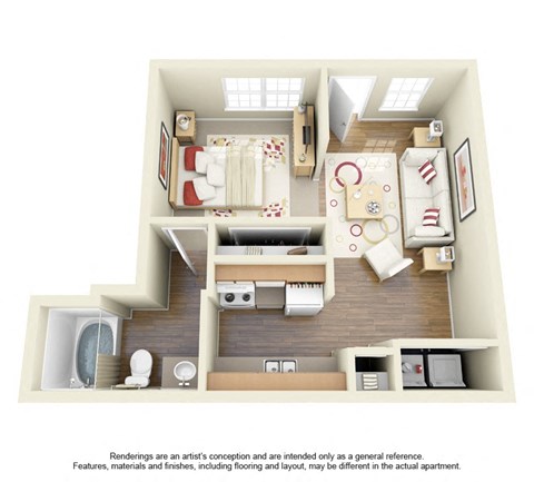 S4 Floor Plan at Tuscany Square, Dallas